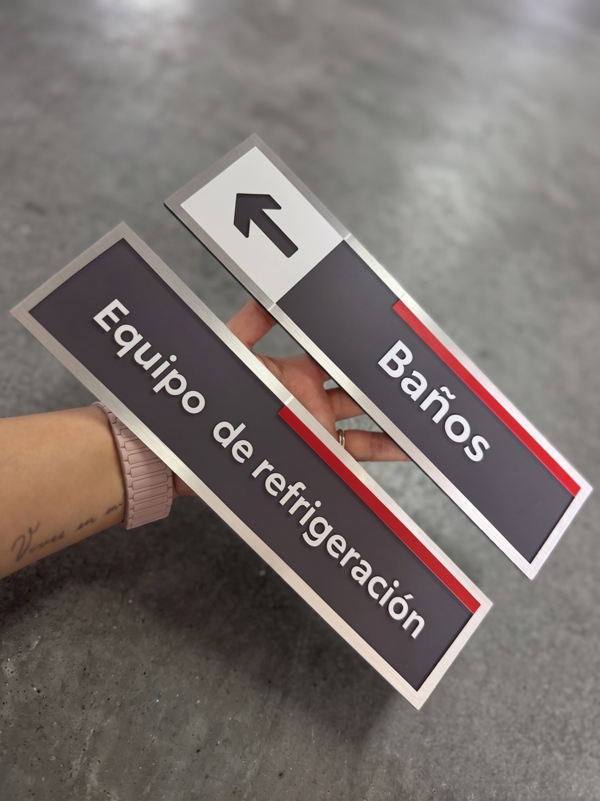 Acrílico: Señalética interior